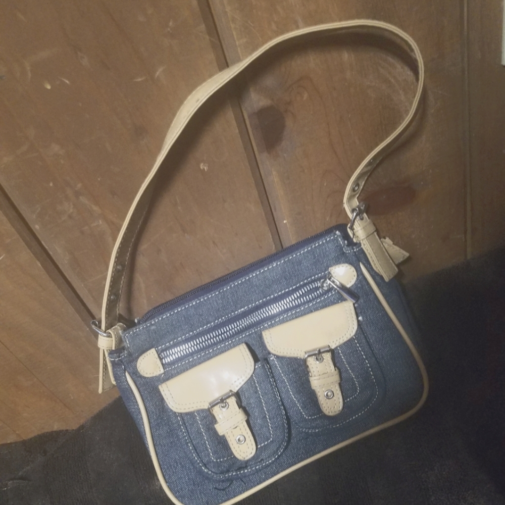 NWOT Blue Denim Handbag